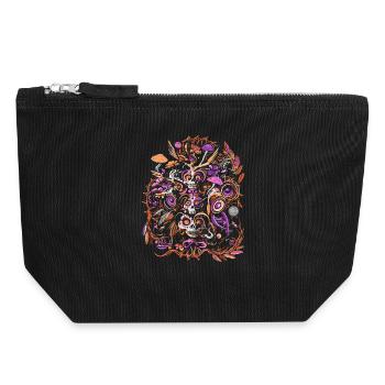 Carnival spirit - Canvas Zip Pouch 18 x 19 cm - black - Front