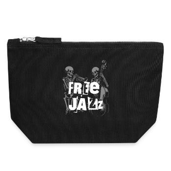 Free Jazz Skeletons Band - Pochette zippée en toile 18 x 19 cm - noir - Devant