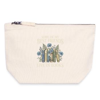 Book Lover Vintage Botanical Friends - Canvas Zip Pouch 18 x 19 cm - nature - Front