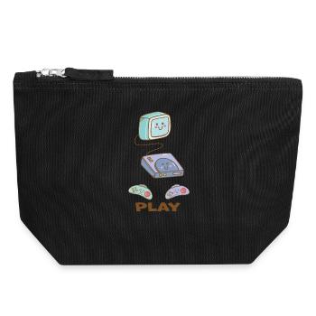 Kawaii Gaming - Sweet fun! - Canvas Zip Pouch 18 x 19 cm - black - Front