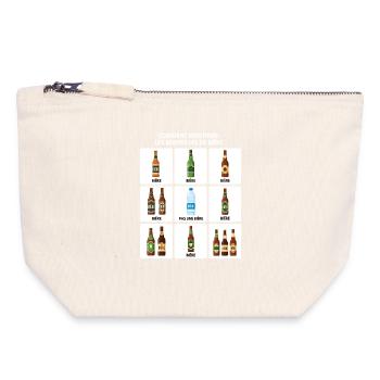 Beer Identification Guide - Canvas Zip Pouch 18 x 19 cm - nature - Front