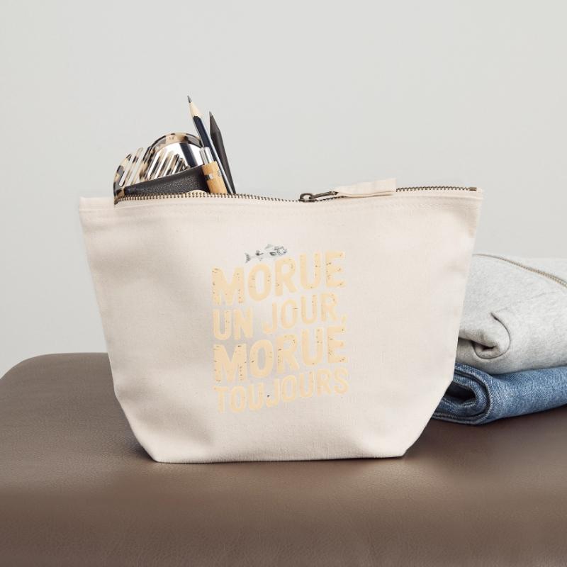 Once a cod, always a cod Canvas Zip Pouch 18 x 19 cm