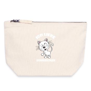 I love whiskers - cats - cats - tigers - Canvas Zip Pouch 18 x 19 cm - nature - Front