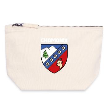 Hinweis Mignon Chamonix Mont Blanc Haute Savoie - Canvas Reißverschluss-Täschchen (18 x 19 cm) - Naturweiß - Vorne