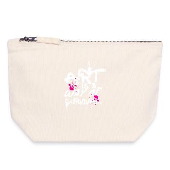 Art survival - Canvas Zip Pouch 18 x 19 cm - nature - Front