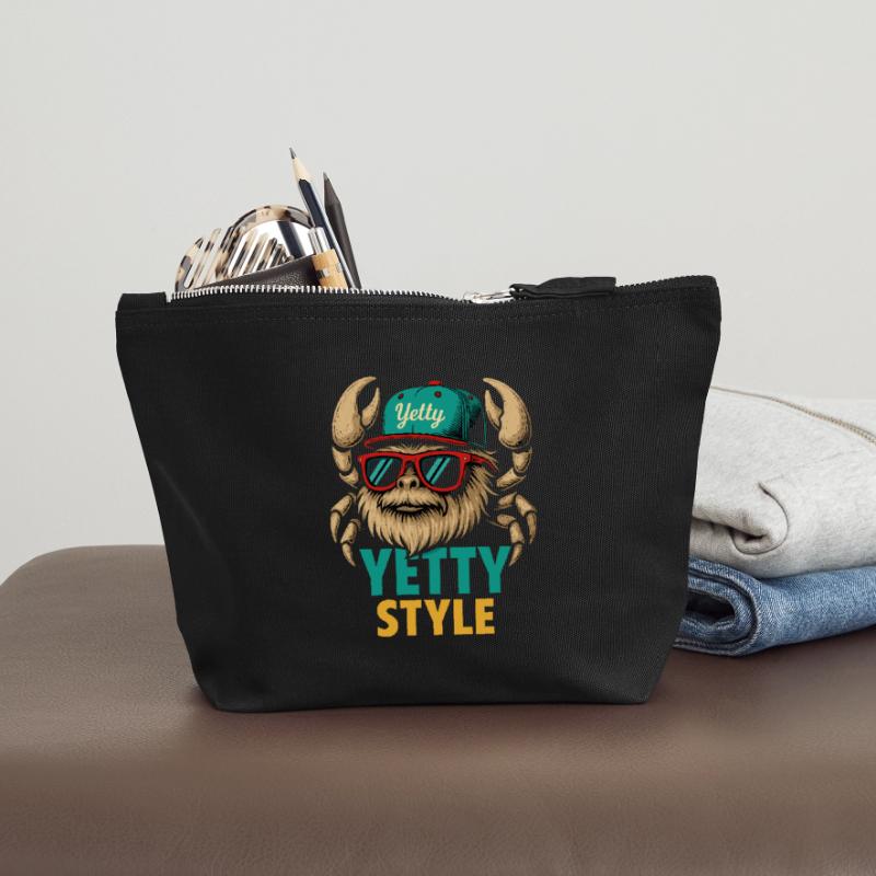 Yetty Style Yeti Graphic Canvas Zip Pouch 18 x 19 cm