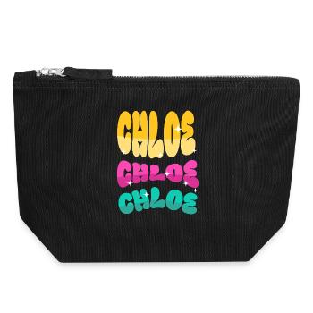 Chaos - Canvas Zip Pouch 18 x 19 cm - black - Front