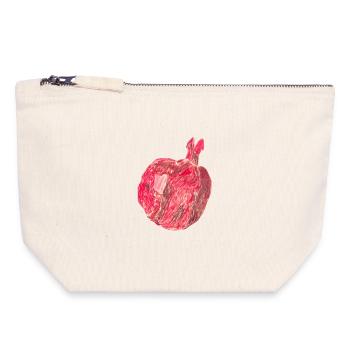 pomegranate - Canvas Zip Pouch 18 x 19 cm - nature - Front