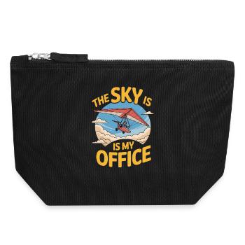 Hang gliders hang gliders Air sports enthusiasts - Canvas Zip Pouch 18 x 19 cm - black - Front