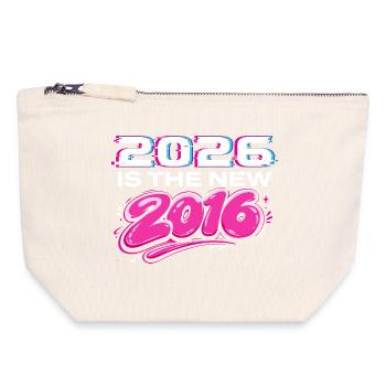 2026 New 2016 Throwback Internet Vibes - Canvas Zip Pouch 18 x 19 cm - nature - Front
