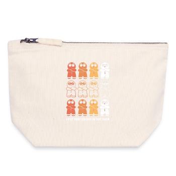 Grossesse Naissance Pain d’épices Noël - Pochette zippée en toile 18 x 19 cm - blanc naturel - Devant
