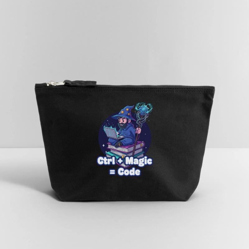 Ctrl Magic Code Wizard Canvas Zip Pouch 18 x 19 cm
