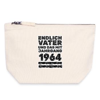 Vater 1964 - Canvas Reißverschluss-Täschchen (18 x 19 cm) - Naturweiß - Vorne