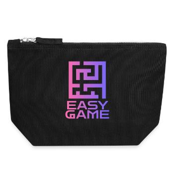 Maze Neon Easy Game Logo - Pochette zippée en toile 18 x 19 cm - noir - Devant