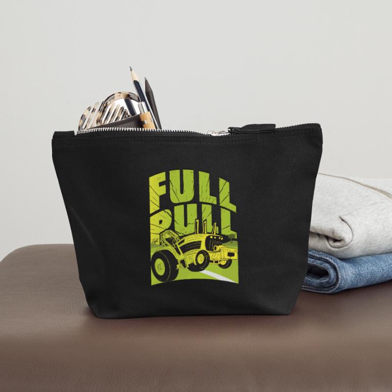 Tractor Pulling Canvas Zip Pouch 18 x 19 cm