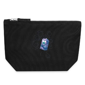 All The Wonders - Canvas Zip Pouch 18 x 19 cm - black - Front