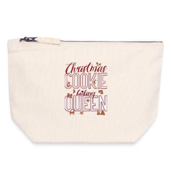Christmas Cookie Baking Queen - Canvas Zip Pouch 18 x 19 cm - nature - Front