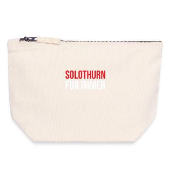 Solothurn für immer - Canvas Reißverschluss-Täschchen (18 x 19 cm) - Naturweiß - Vorne