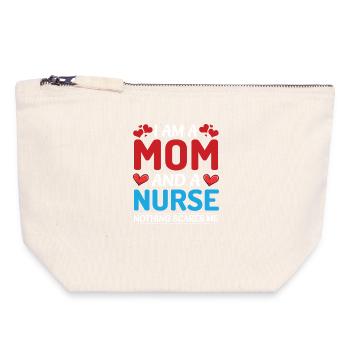 Mom and Caregiver Design - Canvas Zip Pouch 18 x 19 cm - nature - Front