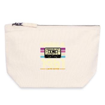 Original 1961 Cassette Rétro Edition - Pochette zippée en toile 18 x 19 cm - blanc naturel - Devant