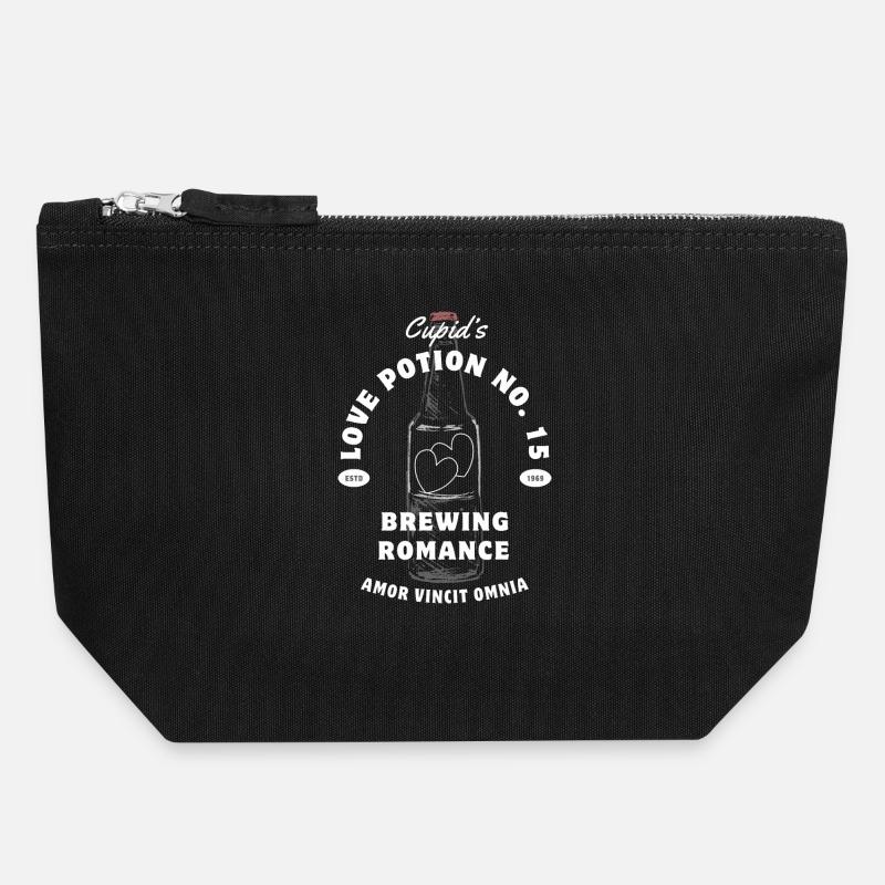 Cupid Potion No.15 Romance Brew - Canvas Zip Pouch 18 x 19 cm - black
