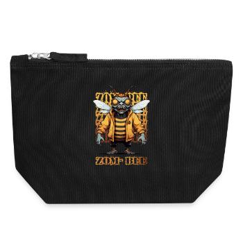 Zombie Bee - Canvas Zip Pouch 18 x 19 cm - black - Front
