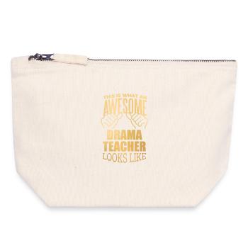 Drama - Canvas Zip Pouch 18 x 19 cm - nature - Front