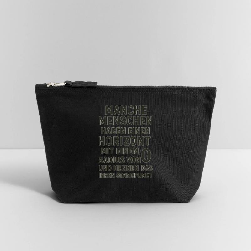 Observation de l’horizon à rayon zéro : Déclaration Pochette zippée en toile 18 x 19 cm
