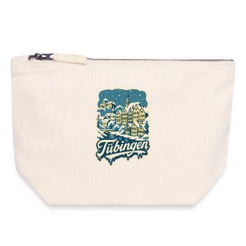 Tübingen Baden-Württemberg Winter - Canvas Zip Pouch 18 x 19 cm - nature - Front
