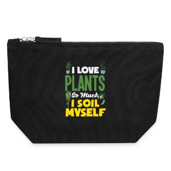 Garten- Und Pflanzenliebhaber Geschenke - Canvas Reißverschluss-Täschchen (18 x 19 cm) - Schwarz - Vorne
