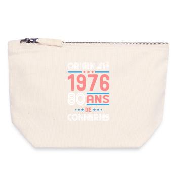 Original – 1976 – 50 years of - Canvas Zip Pouch 18 x 19 cm - nature - Front