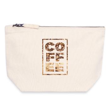 Coffee Saying Coffee Drinker Coffee Beans Caffeine - Canvas Zip Pouch 18 x 19 cm - nature - Front