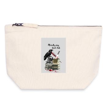 Moralisch Grauer Buchclub - Canvas Reißverschluss-Täschchen (18 x 19 cm) - Naturweiß - Vorne