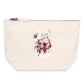 Smile, you can't kill them all - Canvas Zip Pouch 18 x 19 cm - nature - Front