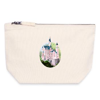 Neuschwanstein Castle, Bavaria, Germany - Canvas Zip Pouch 18 x 19 cm - nature - Front