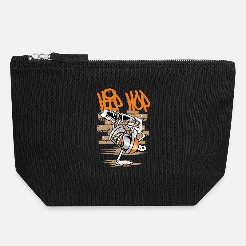 Breakdance  | B-Boy | Hip Hop - Canvas Reißverschluss-Täschchen (18 x 19 cm) - Schwarz