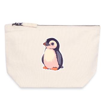 Penguin - Canvas Zip Pouch 18 x 19 cm - nature - Front
