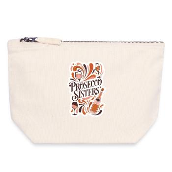 Prosecco Sisters Party - Canvas Zip Pouch 18 x 19 cm - nature - Front