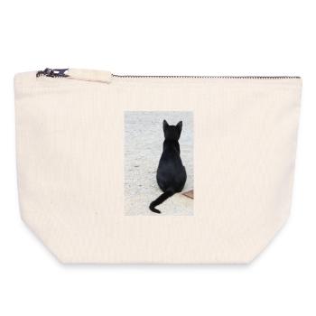 Katze Kätzchen Katzenshirt Geschenk - Canvas Reißverschluss-Täschchen (18 x 19 cm) - Naturweiß - Vorne