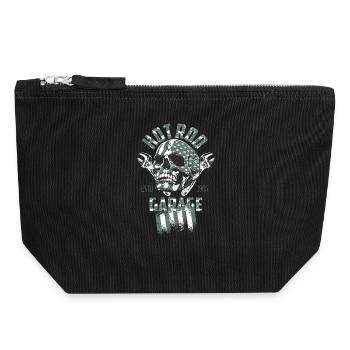 Hot Rod Garage - Pochette zippée en toile 18 x 19 cm - noir - Devant