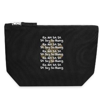 Mantra of Healing - Canvas Zip Pouch 18 x 19 cm - black - Front
