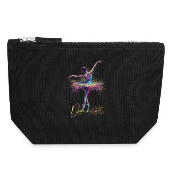 Dancer - Canvas Zip Pouch 18 x 19 cm - black - Front