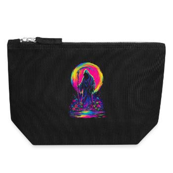Neon Grim Reaper - Pochette zippée en toile 18 x 19 cm - noir - Devant