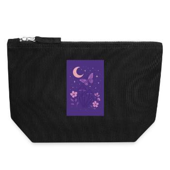 Enchanted Night - Canvas Zip Pouch 18 x 19 cm - black - Front