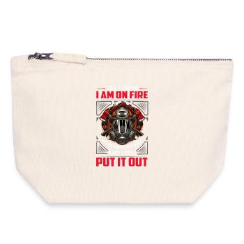 fire Department - Canvas Zip Pouch 18 x 19 cm - nature - Front