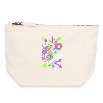 Color Your World 6 Chameleon - Canvas Zip Pouch 18 x 19 cm - nature - Front