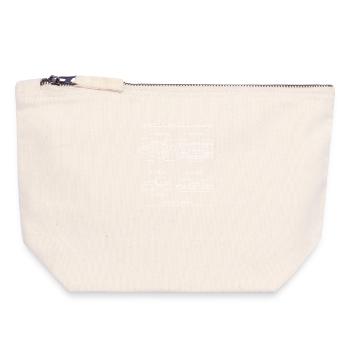 Conception des plans de console rétro - Pochette zippée en toile 18 x 19 cm - blanc naturel - Devant