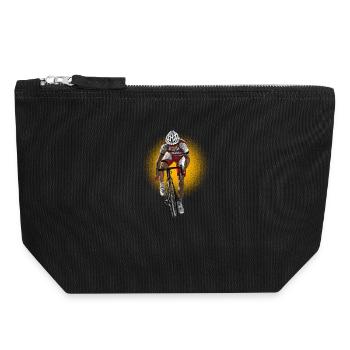 racer - Pochette zippée en toile 18 x 19 cm - noir - Devant
