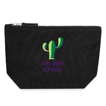 Cactus - Shave - Canvas Zip Pouch 18 x 19 cm - black - Front