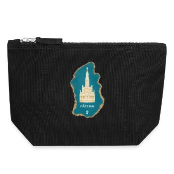 Fátima, Portugal, International Catholic Church Sanctuary - Canvas Zip Pouch 18 x 19 cm - black - Front